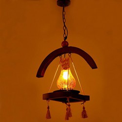 American Village Solid Wood Pendant lamp