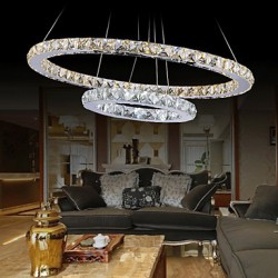 Hotel Pendant Light Crystal Chandeliers Lighting Ceiling Lamps Fixtures with LED Warm and LED Cool White D2040CM CE UL