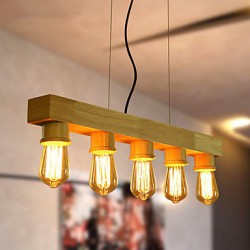 Pendant Lights LED Country Living Room / Bedroom / Dining Room / Study Room/Office / Kids Room / Game Room Wood/Bamboo