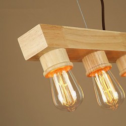 Pendant Lights LED Country Living Room / Bedroom / Dining Room / Study Room/Office / Kids Room / Game Room Wood/Bamboo