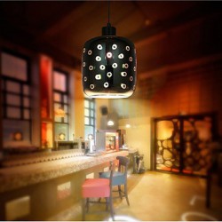 Simple Bar table 3D Glass Creative Personality Restaurant Pendant D