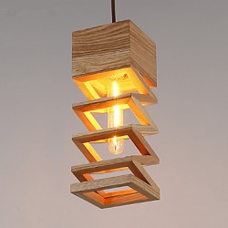 Pendant Lights LED Country Living Room / Bedroom / Dining Room / Study Room/Office / Kids Room / Game Room Wood/Bamboo