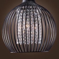 Max 60W Modern/Contemporary / Lantern Crystal / Mini Style Electroplated Pendant Lights Living Room / Bedroom / Dining Room