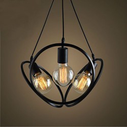 3 Lights Chandeliers / Pendant Lights Traditional/Classic / Retro Bedroom / Study Room/Office / Hallway Metal