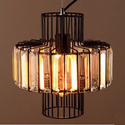 American Country Crystal Small Pendant Lamp