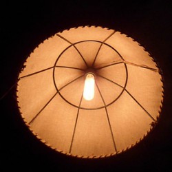 North American-Style Retro 1 Light Pendant In Fabric Shade