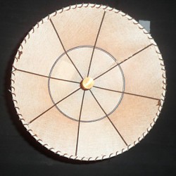 North American-Style Retro 1 Light Pendant In Fabric Shade