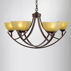 Chandeliers 6 Lights Traditional/Classic / Vintage Living Room / Bedroom / Study Room/Office Metal