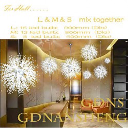 Firework LED Pendant Lights Stainless Steel GDNS Dandelion