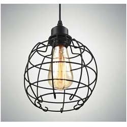 E27 Edison Pendant Light Lamp Chandelier Wire Cage Hanging Ceiling Lampshade