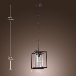 Max 40W Traditional/Classic / Vintage / Lantern Mini Style / Bulb Included Electroplated Pendant LightsLiving Room / Bedroom / Dining