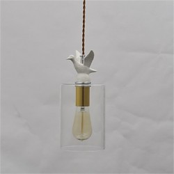 Creative personality bird Glass Chandelier