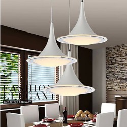 12w Trumpet LED Pendant Lights Dining Room LED Droplight Acrylic Chandelier AC85-265V