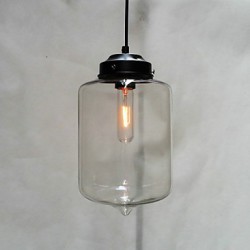 Bottle Design Pendant, 1 Light, Minimalist Iron Painting