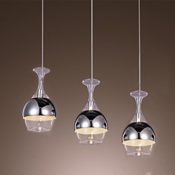 French-Style Creative 3 Light Pendant in Shape Of Goblet