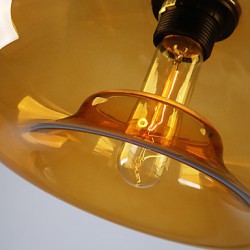 Modern Characteristic 1 Light Pendant With Transparent Shade