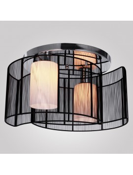 Ceiling Light Modern Design Bedroom 2 Lights Black