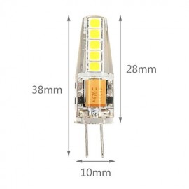 2W G4 LED Bi-pin Lights T 10 SMD 2835 200-230 lm Warm White Cool White Dimmable AC/DC 12 V 1 pcs