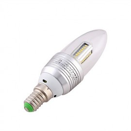 6PCS E14 3W 250lm 3000K 32 x SMD3014 Warm White LED Candle Lamp - (AC 85~265V)