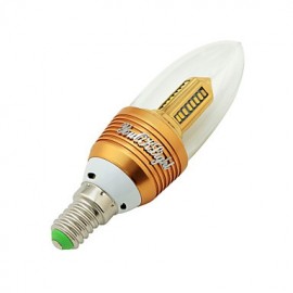 6PCS E14 3W 250lm 3000K 32 x SMD3014 Warm White LED Candle Lamp - (AC 85~265V)