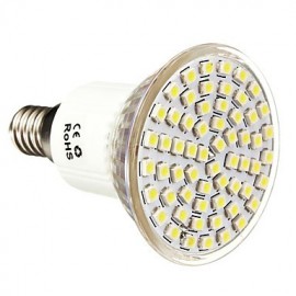 10PCS E14 60SMD 3528 550-600LM Warm White/White Dimmable/Decorative LED Spotlight