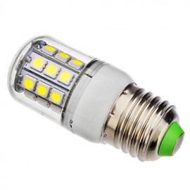 E26/E27 30 SMD 5050 360 LM Natural White LED Corn Lights AC 110-130 / AC 220-240 V