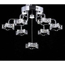 LED Flush Mount ,7 Light,Modern Electroplated Stainless