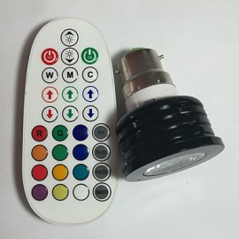 4W E14/GU10/E26/E27/B22 RGB LED Spotlight Dimmable/Music-Controlled /Remote-Controlled /Decorative LED light AC 85-265V