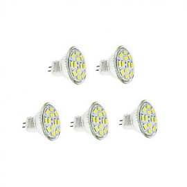 6W GU4(MR11) LED Filament Bulbs 12 SMD 5730 570 lm Warm White / Cool White DC 12 V 5 pcs