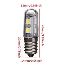 1W E14 Led Mini Bulb 7 SMD 5050 60Lm Warm/Cool White 220V 240V for Refrigerator Fridge Freezer (1 Piece)