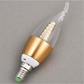 5pcs 5W E14 Warm White Color Starry Sky Led Candle Light SDM2835 Chandelier Lamps (AC220-240V)