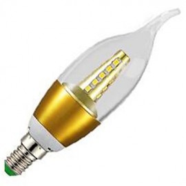 5pcs 5W E14 Warm White Color Starry Sky Led Candle Light SDM2835 Chandelier Lamps (AC220-240V)