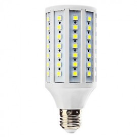 E27 15W 86x5050SMD 1200-1300LM 6000-6500K Natural White Light LED Corn Bulb (110/220V)