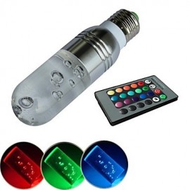 Globe Bulbs , E26/E27 3 W 1 High Power LED LM RGB V