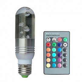 Globe Bulbs , E26/E27 3 W 1 High Power LED LM RGB V