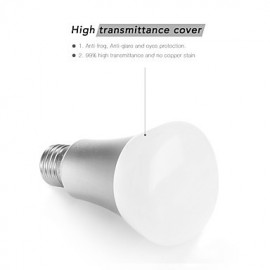 10W RGBWW E26/E27 LED Globe Bulbs A60(A19) 1 COB 900lm-1200lm lm Warm White / RGB (85-265V)