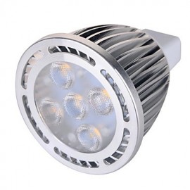 GU5.3(MR16) 7W 5x3030SMD 630 LM Warm White / Cool White MR16 Decorative Spot Lights AC 85-265 / AC 12 V