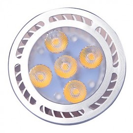 GU5.3(MR16) 7W 5x3030SMD 630 LM Warm White / Cool White MR16 Decorative Spot Lights AC 85-265 / AC 12 V