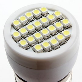 E26/E27 1W 24 SMD 3528 80 LM Natural White LED Spotlight V