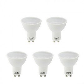 5PCS GU10 7W 21SMD-2835 Warm White Cool White Natural White 630LM LED Spot Bulb (AC/110-240V)