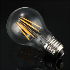 A60 6W E27 600LM 360 Degree Warm/Cool White Color Edison Filament Light LED Filament Lamp (AC85-265V)