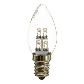 0.5W E12 LED Candle Lights C35 3 15-20 lm Natural White Decorative AC 220-240 V