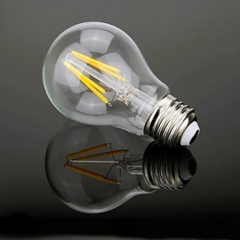 5pcs A60 4W E27 400LM 360 Degree Warm/Cool White Color Edison Filament Light LED Filament Lamp (AC220V)