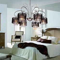 40w Modern/Contemporary Crystal Chrome Metal Chandeliers Bedroom / Dining Room / Study Room/Office / Hallway