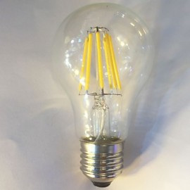 1 pcs E26/E27 8W 8 COB 750 lm Warm White / White A60(A19) edison Vintage LED Filament Bulbs AC 220-240 V