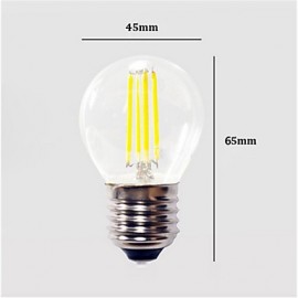 G45 4W E27 400LM 360 Degree Warm/Cool White Color Edison Filament Light LED Filament Lamp (85-265V)