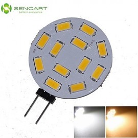 G4 GZ4 MR11 6W 12x5730/5630SMD LED 450LM 3500K 6000K Warm White/Cool White LED Spot Lights Light Bulb DC/AC 9-36V