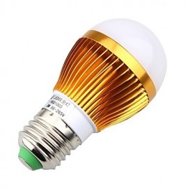 3W E26/E27 LED Globe Bulbs A60(A19) 3 High Power LED 270 lm Warm White / Natural White Decorative AC 85-265 V 1 pcs