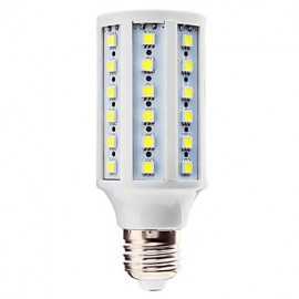 E27 7W 60x5050SMD 700LM 6000-6500K Natural White Light LED Corn Bulb (110/220V)