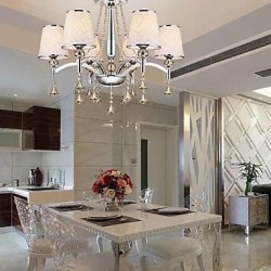 40w Modern/Contemporary Crystal Chrome Metal Chandeliers Bedroom / Dining Room / Study Room/Office / Hallway